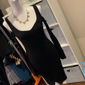 Lulus cold shoulder dress size Med black